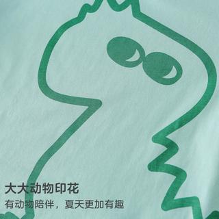 【宽松落肩】男童纯棉短袖T恤女童打底衫中大童防晒上衣薄荷曼波