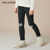 PawinPaw卡通小熊童装2024年秋冬女童针织裤舒适打底裤 D/Grey灰色/17 160cm