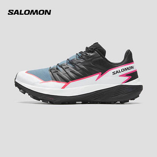 萨洛蒙（Salomon）女款 户外运动轻量透气稳定抓地包裹防护越野跑鞋 THUNDERCROSS 黑色 473823 3.5 (36)