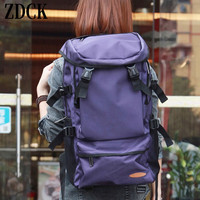 ZDCK品牌旅行背包超轻便大容量徒步旅游户外登山包行李包双肩包男女 紫色 51*31*16