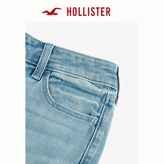 HOLLISTER24秋季美式辣妹浅色宽松喇叭牛仔裤 女 KI355-4326 靛蓝色 160/60A 00标准版