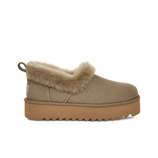 UGG 女士时尚舒适茸茸毛鞋领厚底休闲便鞋雪地靴 1166733