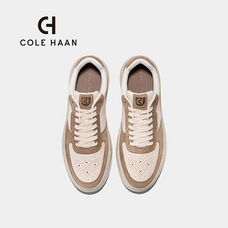 colehaan/歌涵 男鞋休闲鞋 24年春季皮革轻盈透气运动鞋男士板鞋男C38037 米色/棕色-C38037 41.5