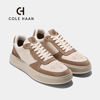 colehaan/歌涵 男鞋休闲鞋 24年春季皮革轻盈透气运动鞋男士板鞋男C38037 米色/棕色-C38037 41.5