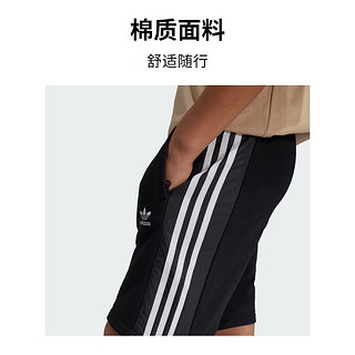 adidas休闲宽松运动短裤男大童儿童阿迪达斯三叶草IY9812 黑色 146CM