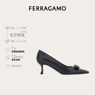 菲拉格慕（Ferragamo）女士黑色高跟鞋 0775935_1D _ 65/37码 