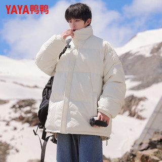 鸭鸭羽绒服鸭鸭（YAYA）羽绒服男短款立领厚款青年冬季新款防风保暖百搭休闲外套