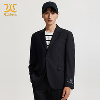 卡宾男装休闲西服24秋新款西装外套LOGO印花商场同款B2243134005 煤黑色01