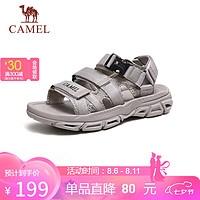 骆驼（CAMEL）男士凉鞋时尚休闲户外厚底运动沙滩鞋 G14M162651 月影灰 40 