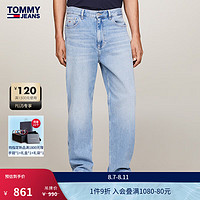 TOMMY JEANS24早秋男街头复古多口袋低腰宽松直筒牛仔裤DM0DM20201 牛仔蓝1AB 31