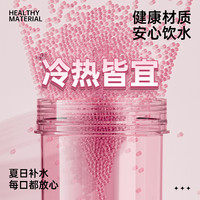 炊大皇水杯儿童大容量吸管杯塑料水杯夏天运动水杯水壶便携直饮杯