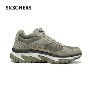 斯凯奇（Skechers）男士户外登山鞋舒适休闲复古配色237334C 棕褐色/TAN 41.5