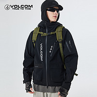 VOLCOM 钻石户外品牌防水冲锋衣男2024新款秋季徒步硬壳登山服