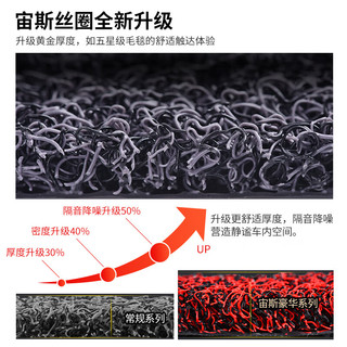 御马丝圈汽车脚垫宝马5系X3奔驰奥迪A6LQ5蔚来理想L9L7特斯拉modelY/3 特厚丝圈-宙斯米咖 5座车型 下单请备注车型+年款