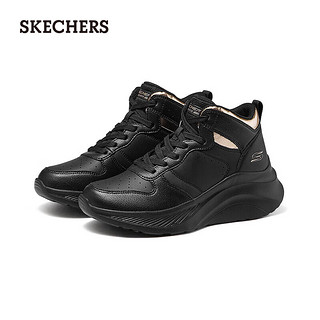 斯凯奇（Skechers）甜酷厚底运动鞋117518 全黑色/BBK 37