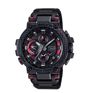 七夕好礼、PLUS会员：CASIO 卡西欧 G-SHOCK MT-G系列 51.7毫米太阳能电波腕表 MTG-B1000XBD-1A