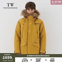 Teenie Weenie Men小熊男装工装羽绒服男2024冬季潮流时尚防风外套 卡其色 185/2XL