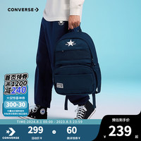 Converse匡威童装儿童包包男女休闲大容量运动双肩包书包背包CAN-BK-5589 藏青蓝 M