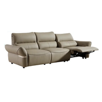 QuanU 全友 102950 多功能电动真皮直排沙发 左动1+中1+左1