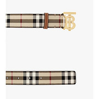 BURBERRY 博柏利 经典格纹B标商务简约女士皮带腰带3cm