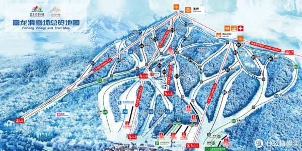 白天滑雪、晚上泡汤，距离崇礼最近的雪场！河北张家口汤印温泉假日酒店 高级大床房1晚套餐（含双早+富龙滑雪场2大1小雪票+高铁站接送等）