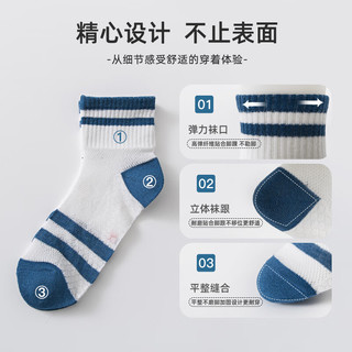 猫人 MIIOW男童袜子夏季薄款儿童中大童棉质女孩宝宝网眼夏天薄丝袜运动短袜 动物系列0035（5双装） L 9-15岁/32-37码/18-22cm