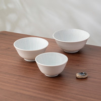 美浓烧日系简约青白釉陶瓷盘子碗碟大盘水果盘釉下彩餐具