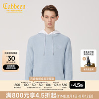 卡宾男装圆领线衫卡通趣味刺绣潮流宽松针织衫休闲男女同款H 粉蓝色17