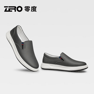 零度Zero男鞋2024秋冬新品日常一脚蹬休闲皮鞋商务乐福鞋软底驾车鞋