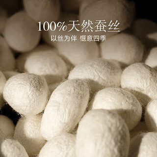 亚朵星球 A类抗菌 100%柞蚕丝被子 空调被夏凉被 3.3斤 200*230cm拼色 双色柔感蚕丝夏被 1.5米床（200*230cm）