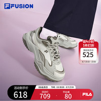 FILA FUSION斐乐女鞋老爹鞋厚底鞋2024春季新款硬糖鞋2代运动鞋