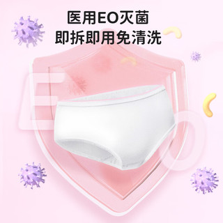 袋鼠医生一次性内裤女纯棉孕产妇坐月子旅行便携内裤20条XL码【130斤内】