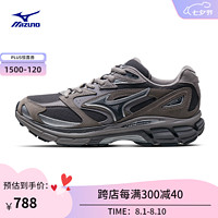 美津浓（MIZUNO）男女厚底时尚 千禧经典复古运动跑步休闲鞋MIZUNO LG PREMIUM 01/风暴灰/深灰/海鸥紫/银 39