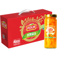 欢乐家糖水橘子罐头460g*4罐休闲零食整箱新鲜水果开盖即食