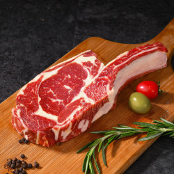 FRESH·FOUR SEASONS 淳鲜四季 草饲原切短柄小战斧牛排1.2kg 烧烤轻食眼肉
