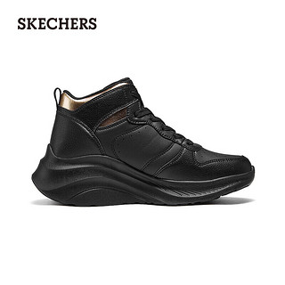 斯凯奇（Skechers）甜酷厚底运动鞋117518 全黑色/BBK 38.5