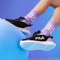 FILA斐乐 FIT-BOA 女中大童运动鞋 黑色/石南紫 37码