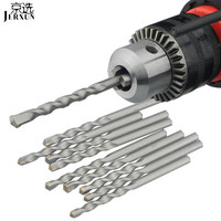 京选（JERXUN）冲击钻头混泥土墙壁砖头元圆柄三角柄电钻打眼水泥电镐电动配件耗材 12*150mm三角柄