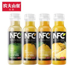 NONGFU SPRING 农夫山泉 果汁NFC冷藏饮料100%鲜榨果汁低温多口味选择300ml 8瓶芒果