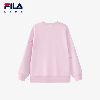 FILA【智能温控】斐乐儿童保暖卫衣2024秋冬女中大童套头上衣 丁香粉-LP 160cm