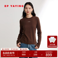 EP雅莹女装 含桑蚕丝棉柔软亲肤长袖t恤上衣 2024早秋新款5508A