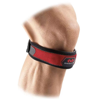 美国McDavid迈克达威髌骨带护膝男膑骨保护带跑跳膝盖护具414R 红色 均码