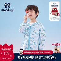 阿路和如allo&lugh【凉感UPF50+】allolugh夏装童装男童衣帅气卡通图案透气轻薄 蓝色 140