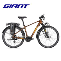 捷安特EXPEDITION E+ 200远征旅行700C碟刹8速智能电动助力自行车