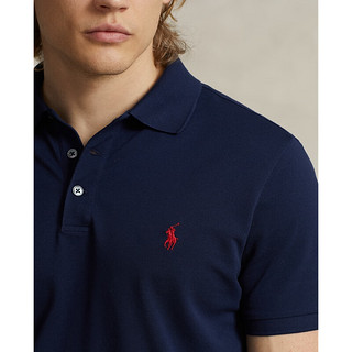 Polo Ralph Lauren 拉夫劳伦男装 经典款修身弹力短袖Polo衫RL13823 410-海军蓝 L