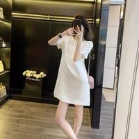 新中式设计感宽松遮肉短裙小个子休闲日常连衣裙