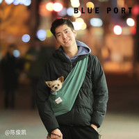 BluePort小型犬外出便携包狗狗斜挎狗包猫包外出抱猫宠物背包 黄色（限重5kg）