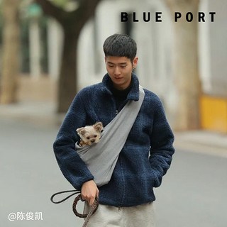 BluePort小型犬外出便携包狗狗斜挎狗包猫包外出抱猫宠物背包 粉色（限重5kg）