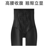 婷美高腰收腹裤强力收小肚子提臀收胯翘臀裤塑身束腰打底裤 黑色 L【105-120斤】