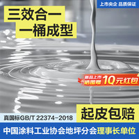 嘉宝莉(CARPOLY)三合一地坪漆水泥地面漆耐磨防水家用室外水性油漆月表灰20KG 月表灰【净味快干/起皮包赔】